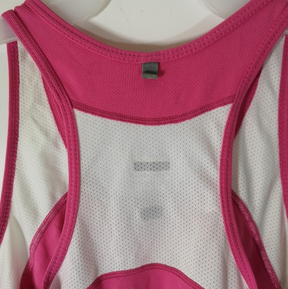 Nike Fit Dry Women's  Pink White Sleeveless Tank Top Gym Workout Running Size XS - Picture 9 of 9
